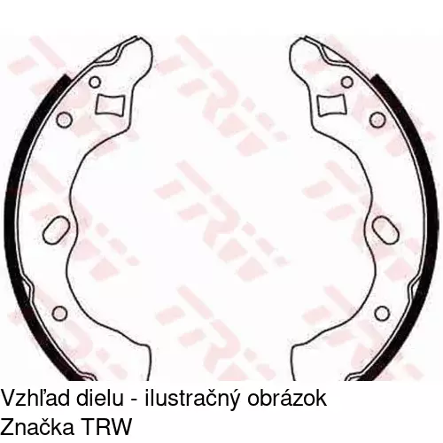 Brzdové čeľuste S72-1075 /POLCAR/ - obr. 2