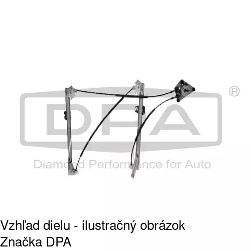 Elektrický mechanizmus okna dverí 1300PSE2E /POLCAR/ - obr. 2