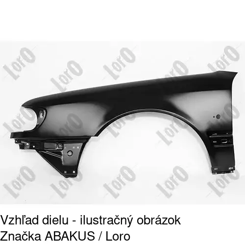 Predný blatník 131601 /POLCAR/ - obr. 2