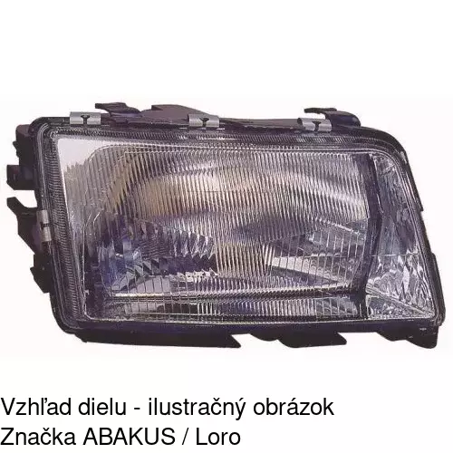 Hlavný reflektor 1316100E /POLCAR/ - obr. 1