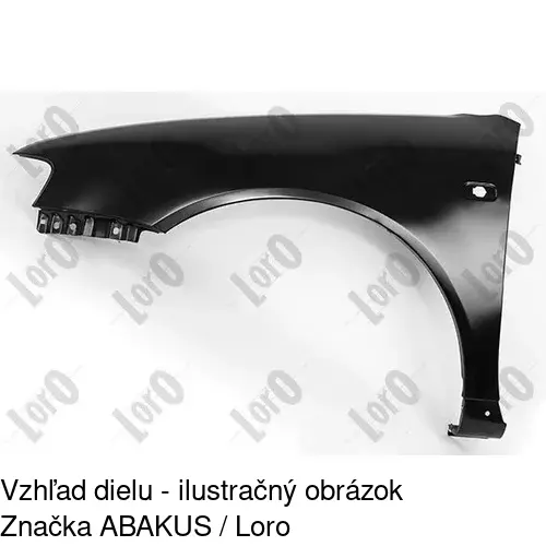 Predný blatník 132301-1 /POLCAR/ - obr. 2