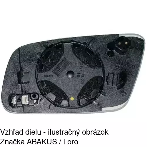 Sklo vonkajšieho zrkadla s držiakom 1323557E /POLCAR/ - obr. 4