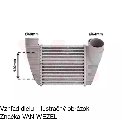 Chladiče vzduchu (Intercoolery) 1323J84X /POLCAR/ - obr. 1
