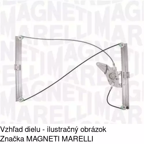 Mechanizmus sťahovania okna elektrický bez motora 1323PSG2 /POLCAR/ - obr. 1