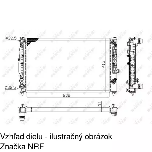 Chladiče vody POLCAR 1324086X