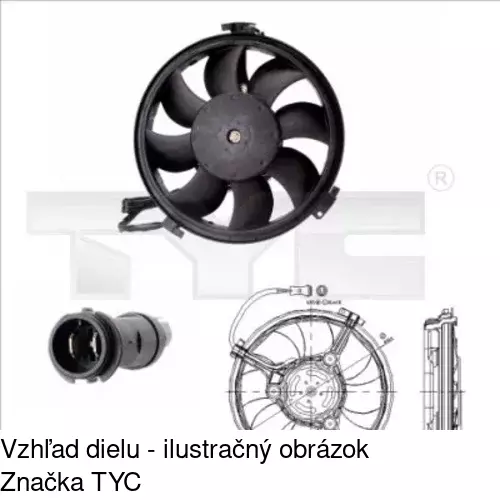 Ventilátory chladičov 132423W4 /POLCAR/ - obr. 1
