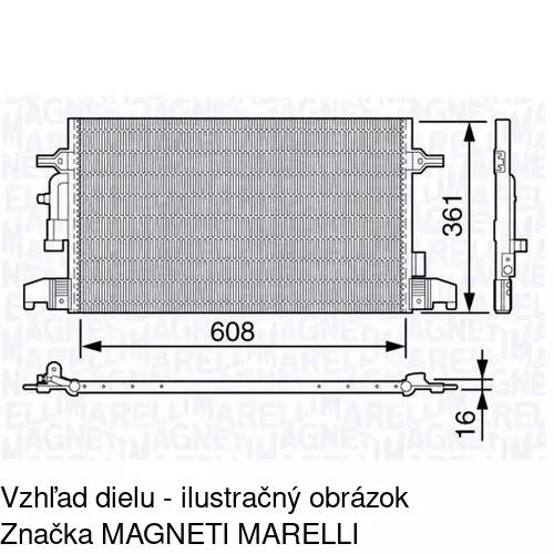 Chladiče klimatizácie 1327K8C2 /POLCAR/ - obr. 1