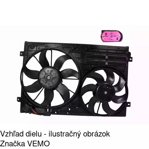Ventilátor bez krytu / podpery 133123U3-1 /POLCAR/ - obr. 3