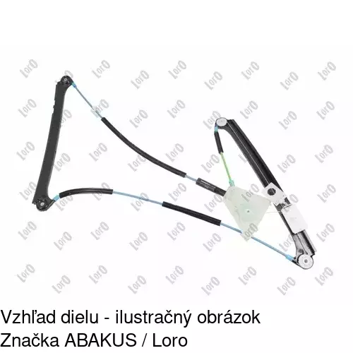 Mechanizmus sťahovania okna elektrický bez motora 1331PSG1 /POLCAR/ - obr. 4