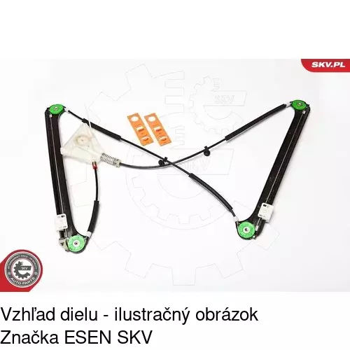 Mechanizmus sťahovania okna elektrický bez motora 1331PSG1 /POLCAR/ - obr. 5