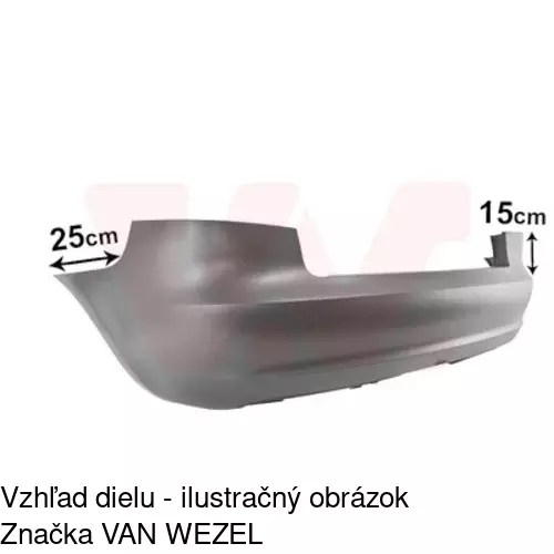 Zadný nárazník 133296 /POLCAR/ - obr. 1