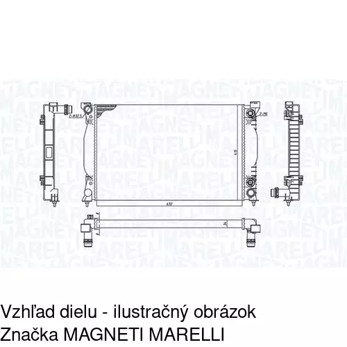 Chladiče vody 133408A7 /POLCAR/ - obr. 1