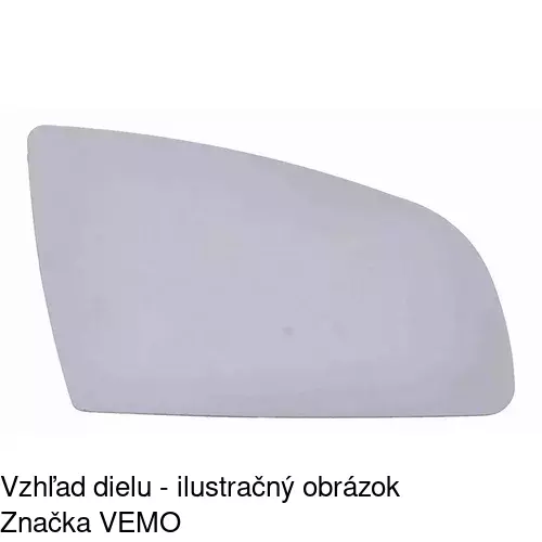 Sklo vonkajšieho zrkadla s držiakom 1334551E /POLCAR/ - obr. 4