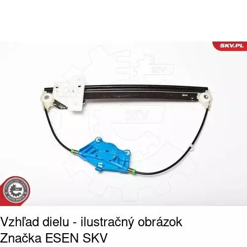 Mechanizmus sťahovania okna elektrický bez motora 1335PSG4 /POLCAR/ - obr. 4