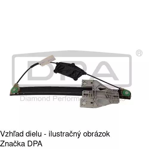 Mechanizmus sťahovania okna elektrický bez motora 1337PSG4 /POLCAR/ - obr. 3