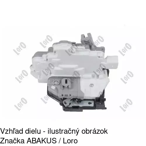 Vnútorná zámka dverí 1337ZC-4 /POLCAR/ - obr. 3