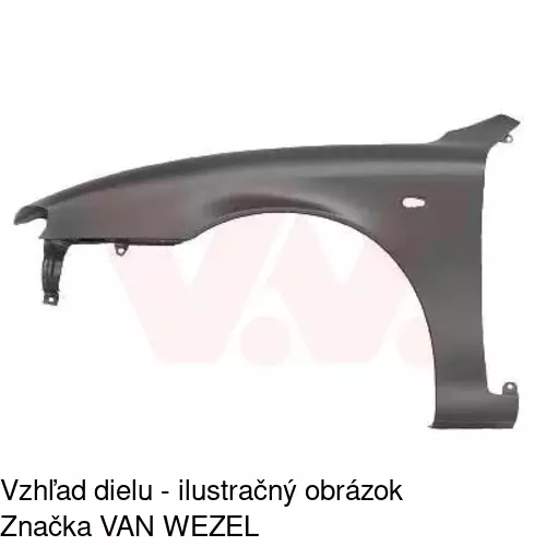 Predný blatník POLCAR 140401