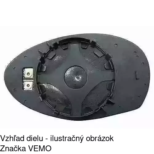 Sklo vonkajšieho zrkadla s držiakom 1404552M /POLCAR/ - obr. 3