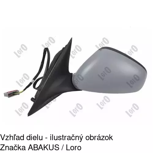 Vonkajšie zrkadlo 14115160E /POLCAR/ - obr. 5