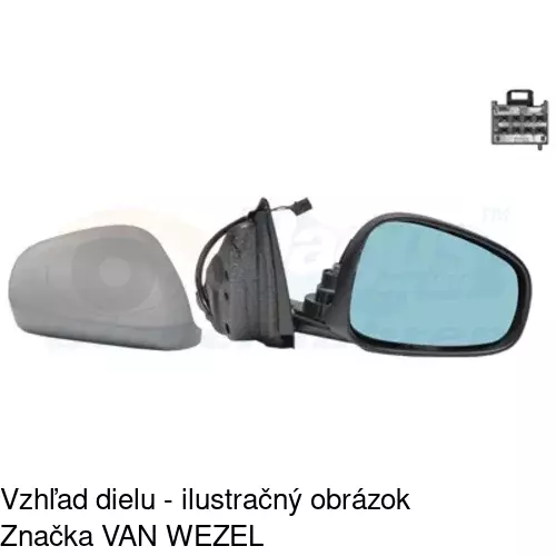 Vonkajšie zrkadlo 1421524E /POLCAR/ - obr. 2