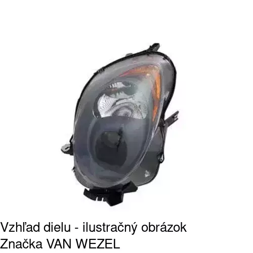 Hlavný reflektor 1425104E /POLCAR/ - obr. 2