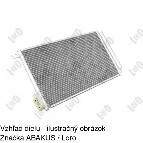 Chladiče klimatizácie 1425K8C1 /POLCAR/ - obr. 2