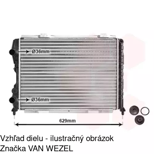 Chladiče vody 143708A1 /POLCAR/ - obr. 1