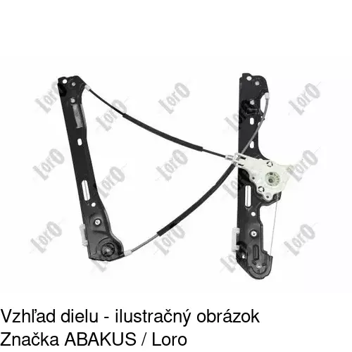 Mechanizmus sťahovania okna elektrický bez motora 2001PSG1 /POLCAR/ - obr. 3