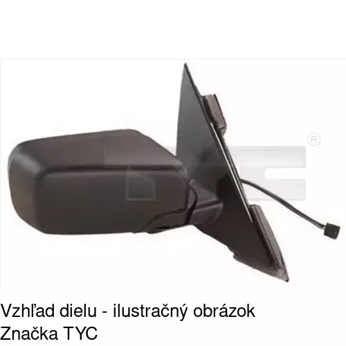 Vonkajšie zrkadlo 2008523E /POLCAR/ - obr. 2