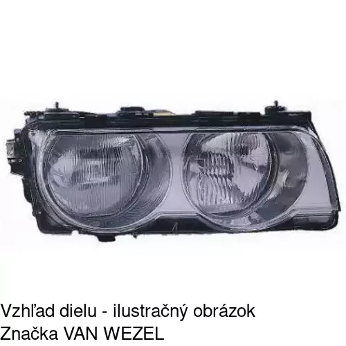 Hlavný reflektor 2022103U /POLCAR/ - obr. 2