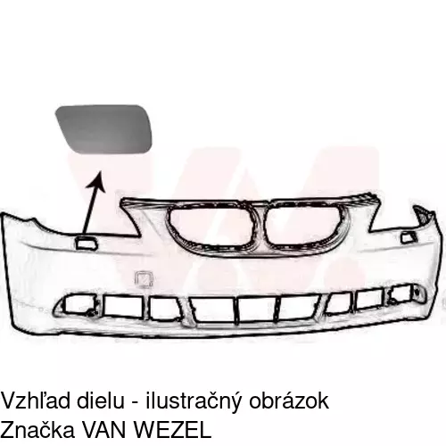 Záslepka ostrekovača svetla 204007-8 /POLCAR/ - obr. 2