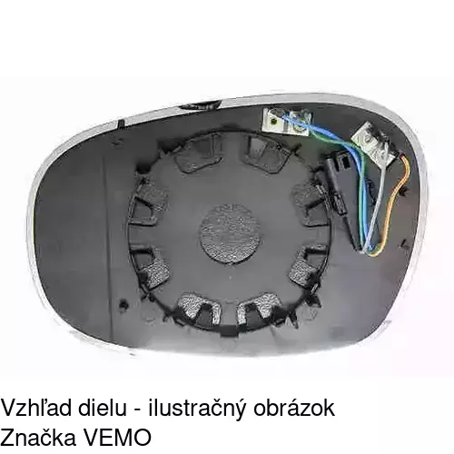 Sklo vonkajšieho zrkadla s držiakom 2042546M /POLCAR/ - obr. 4