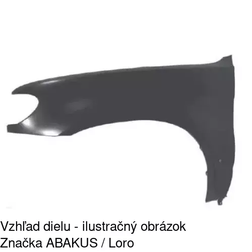 Predný blatník POLCAR 205001