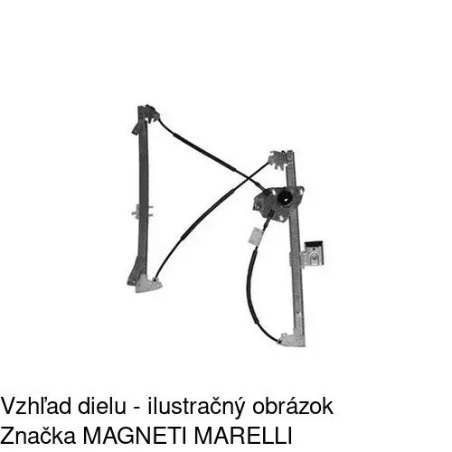 Mechanizmus sťahovania okna elektrický bez motora 2055PSG1 /POLCAR/ - obr. 1