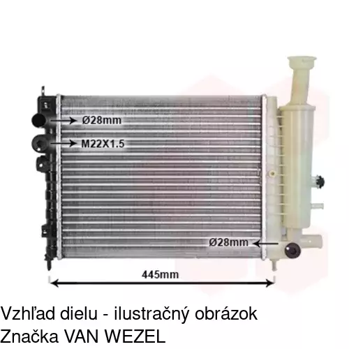 Chladiče vody POLCAR 2304082X