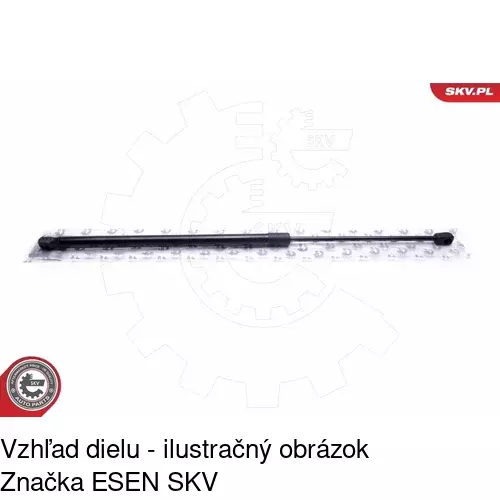 Plynová pružina 2306AB /POLCAR/ - obr. 1