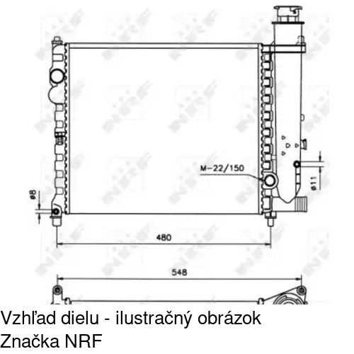 Chladiče vody POLCAR 231308A1