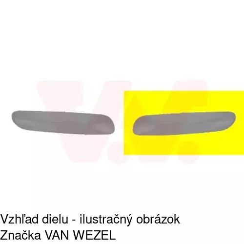 Lišta nárazníka 231607-8 /POLCAR/ - obr. 1
