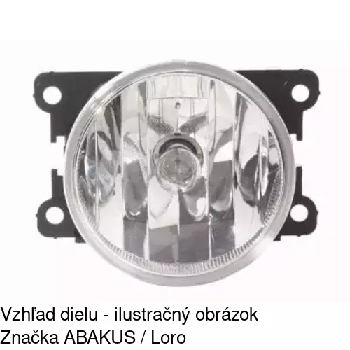 Hmlové svetlo - predné 231829-X /POLCAR/ - obr. 3