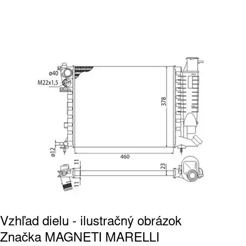 Chladiče vody 232408-1 /POLCAR/ - obr. 1