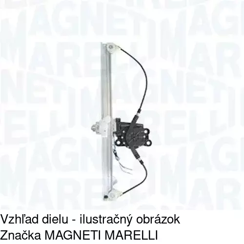 Elektrický mechanizmus okna dverí 2325PSE6 /POLCAR/ - obr. 1