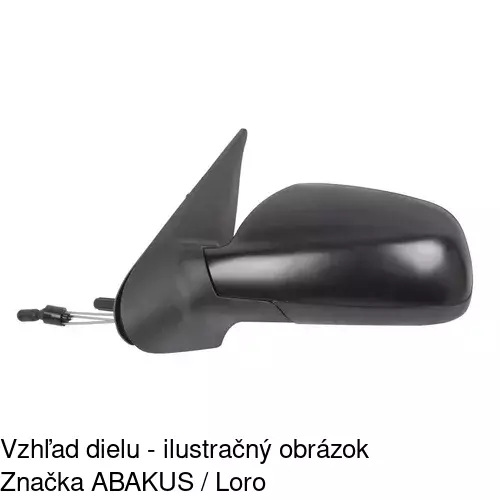 Vonkajšie zrkadlo 2326511E /POLCAR/ - obr. 2