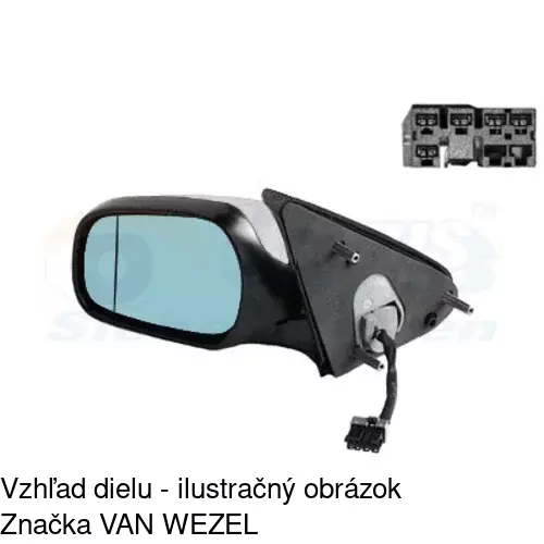Rám vonkajšieho zrkadla 232654PM /POLCAR/ - obr. 3