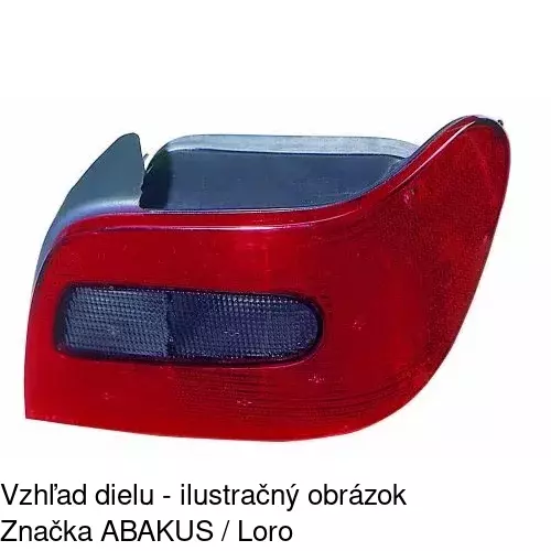 Zadné svetlo POLCAR 232687-E