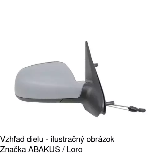 Vonkajšie zrkadlo 2328522M /POLCAR/ - obr. 3