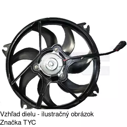 Ventilátory chladičov POLCAR 232923W1X