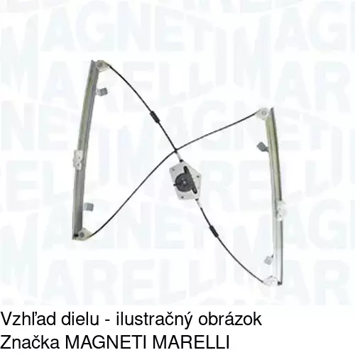 Mechanizmus sťahovania okna elektrický bez motora 2331PSG2E /POLCAR/ - obr. 1