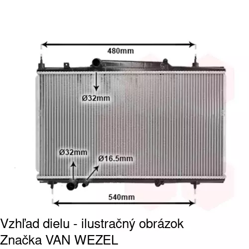 Chladiče vody 233208-3 /POLCAR/ - obr. 1