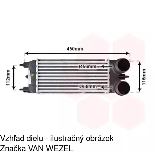 Chladiče vzduchu (Intercoolery) 2334J81X /POLCAR/ - obr. 1