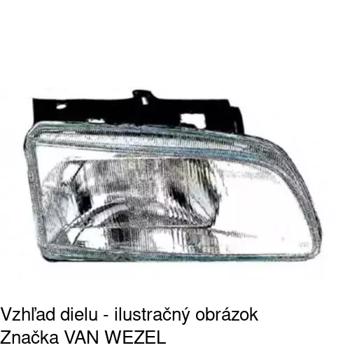 Hlavný reflektor 235010-E /POLCAR/ - obr. 4